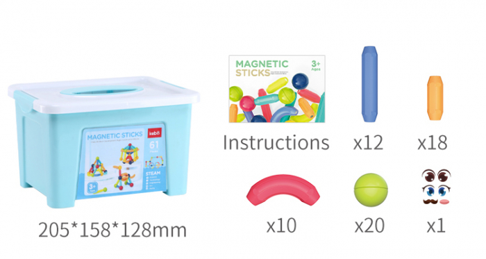 Magnetic Sticks 61 piese [7]