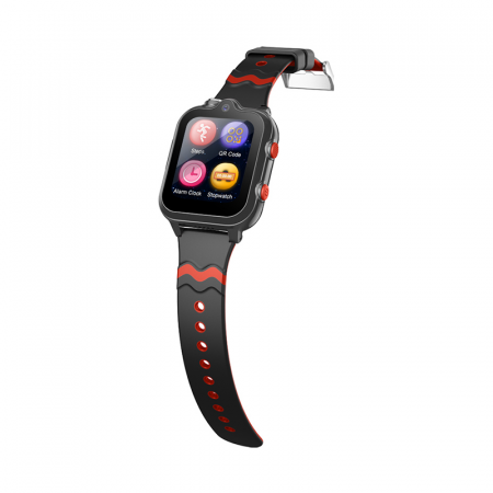 RESIGILAT - Ceas smartwatch copii cu localizare si telefon, 1.69 inch, Camera HD dubla, Slot cartela SIM, Apel video, Buton SOS, Monitorizare spion, Negru [5]