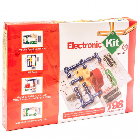 Jucarii educative - Kit Circuite Electronice pentru Copii 198 Experimente