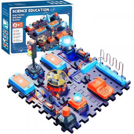 Jucarii educative - Kit Circuite Electronice pentru Copii - Science Education, STEM, 30 piese, +8 ani