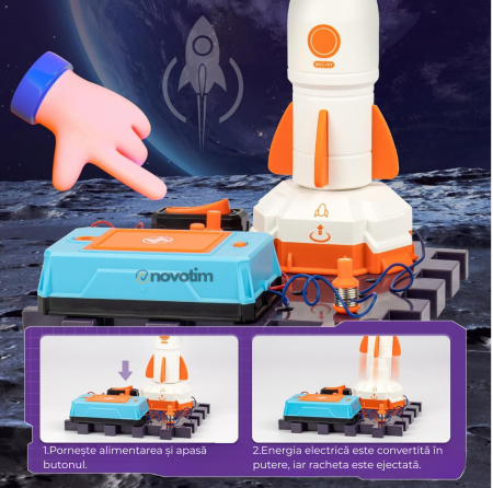 Kit Circuite Electronice pentru Copii - Aerospace, STEM, 15 piese, +8 ani [3]