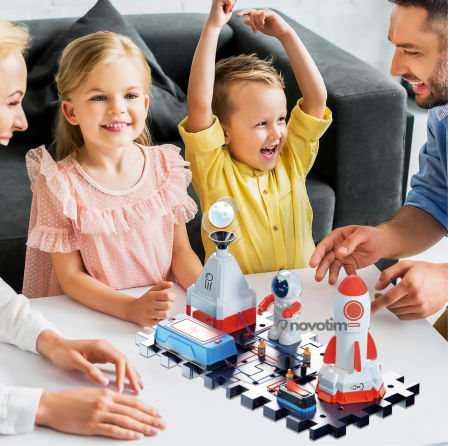 Kit Circuite Electronice pentru Copii - Aerospace, STEM, 15 piese, +8 ani [1]