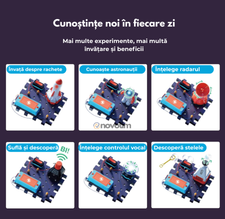 Kit Circuite Electronice pentru Copii - Space, STEM, 30 piese, +8 ani [4]