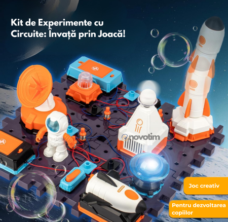 Kit Circuite Electronice pentru Copii - Space, STEM, 30 piese, +8 ani [2]