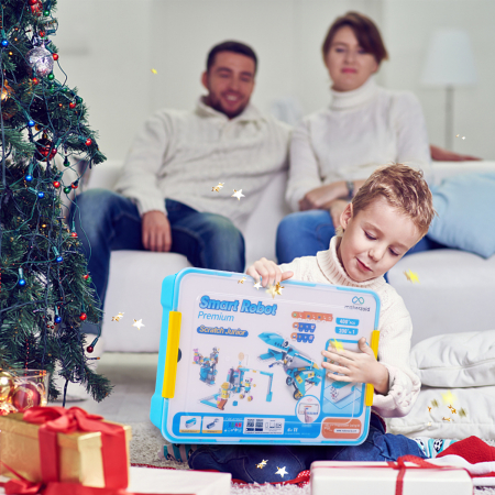 Kit Smart Robot Junior, Educational, STEM, 200 in 1, 400+ piese, +6 ani [5]