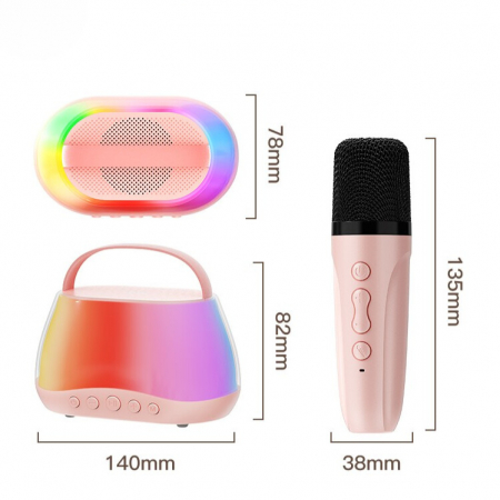 Set de 2 Microfoane Karaoke pentru Copii [9]