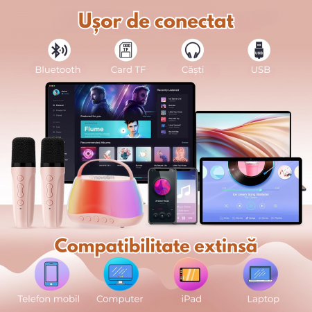 Set de 2 Microfoane Karaoke pentru Copii [7]