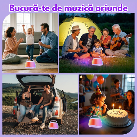 Set de 2 Microfoane Karaoke pentru Copii Mov [8]