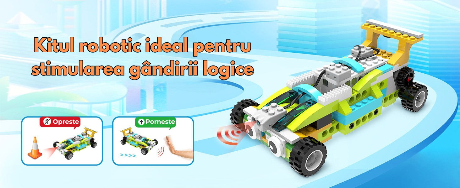 Kit Robot Master Premium cu Aplicatie, Programabil, Educational