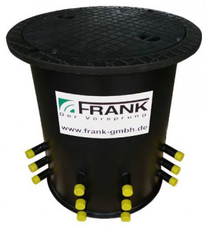 Camin circular cu distribuitor tip V600 complet echipat cu conexiuni verticale DN 40 mm FRANK [11]