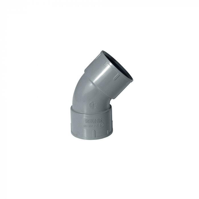 Cot larg PVC antistatic de aspiratie 45 grade 50 mm [4]