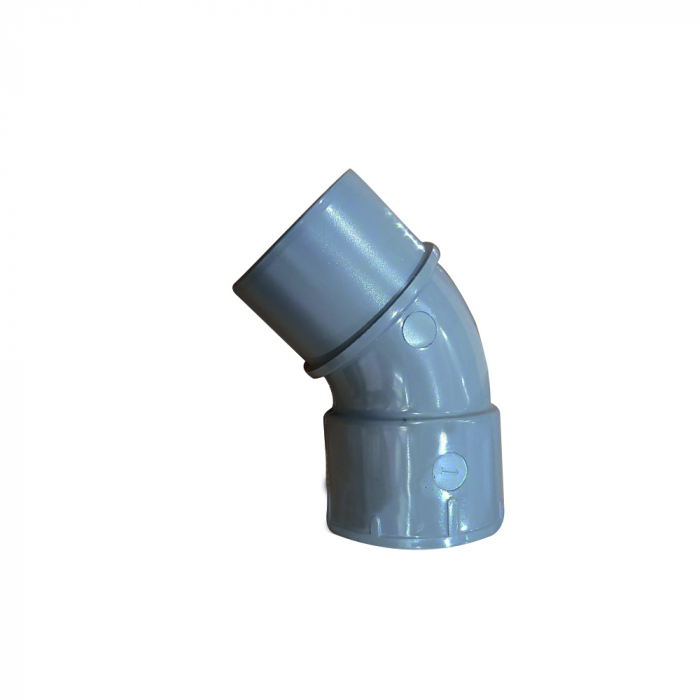 Cot larg PVC antistatic de aspiratie 45 grade 50 mm [3]