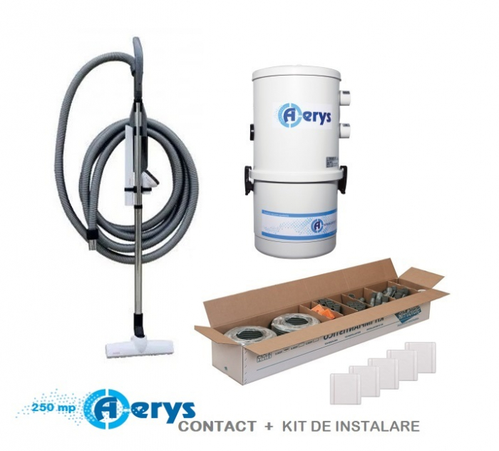 Pachet 250 mp Aspirator Aerys cu Kit de accesorii standard si Kit de instalare [2]