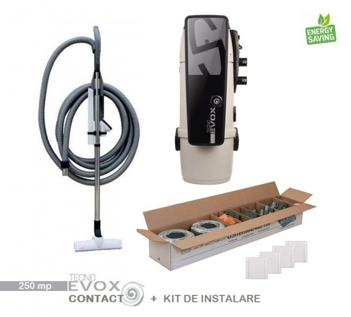 Pachet 250 mp Aspirator Tecno Evox cu Kit de accesorii standard si Kit de instalare [3]