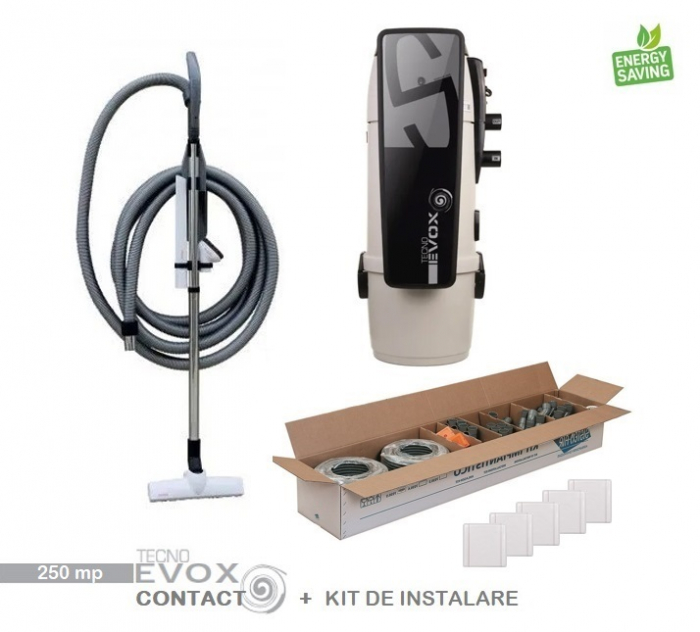 Pachet 250 mp Aspirator Tecno Evox cu Kit de accesorii standard si Kit de instalare [2]