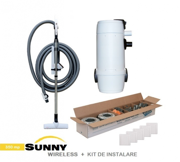 Pachet 350 mp Aspirator Sunny cu Kit de accesorii wireless si Kit de instalare [2]