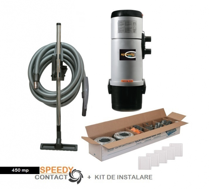 Pachet 450 mp Aspirator Speedy cu Kit de accesorii standard si Kit de instalare [3]
