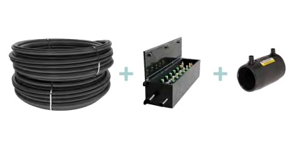 Sistem complet de colectoare orizontale pentru geotermie DN 32 mm FRANK [6]