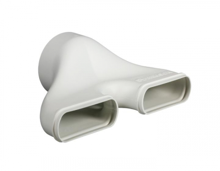 Sisteme de ventilatie - Adaptor dublu drept Easyflex tratat antistatic si antibacterian RENSON