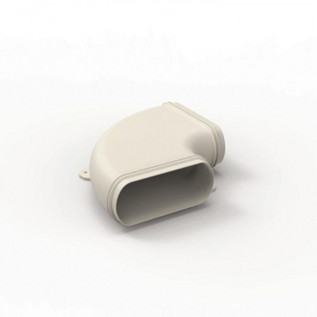 Sisteme de ventilatie - Cot 90 grade orizontal Easyflex tratat antistatic si antibacterian RENSON