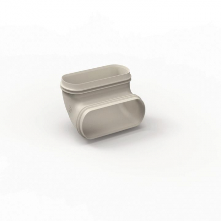 Sisteme de ventilatie - Cot 90 grade vertical Easyflex tratat antistatic si antibacterian RENSON