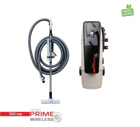 Aspiratoare centralizate - Pachet 350 mp Aspirator Tecno Prime cu Kit de accesorii wireless fara Kit de instalare