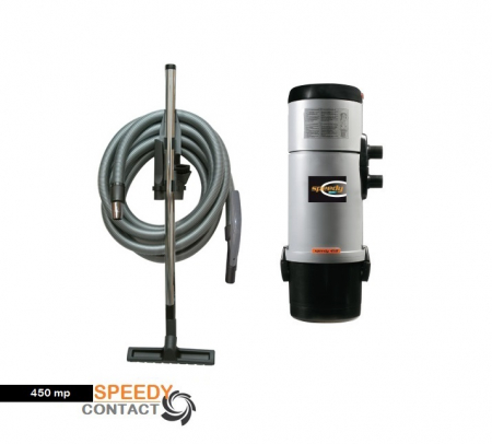 Aspiratoare centralizate - Pachet 450 mp Aspirator Speedy cu Kit de accesorii standard fara Kit de instalare