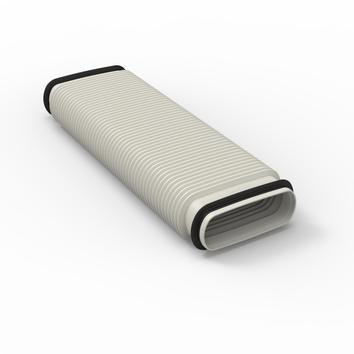 Tubulatura de ventilatie - Tubulatura de conexiune ventilatie flexibila ovala Easyflex tratat antistatic si antibacterian RENSON