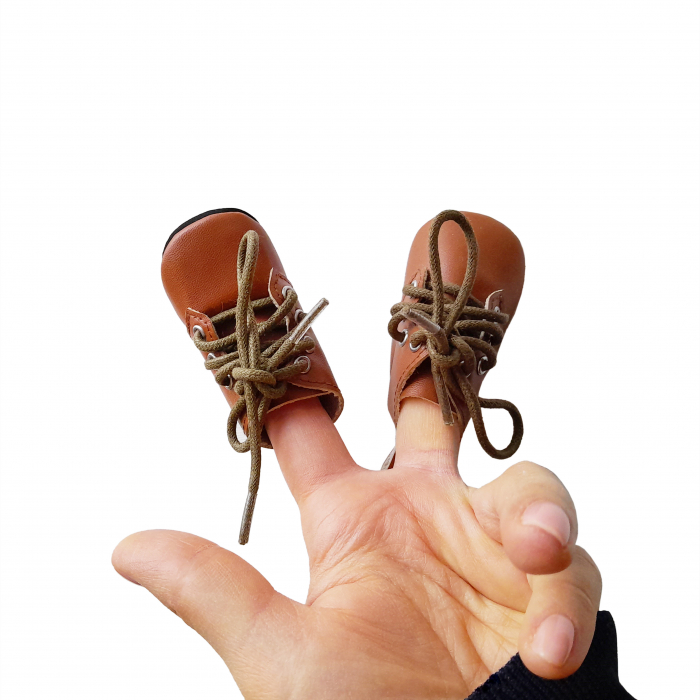 Simple Brown Doll Shoes [6]