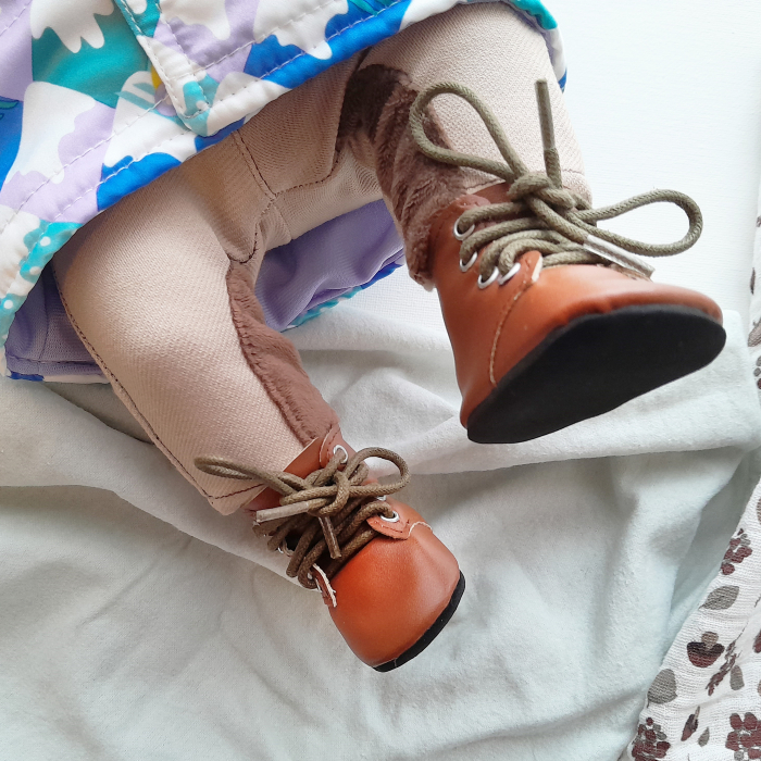 Simple Brown Doll Shoes [4]
