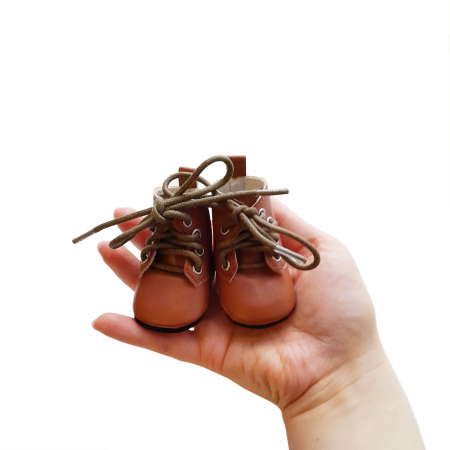 Simple Brown Doll Shoes [6]