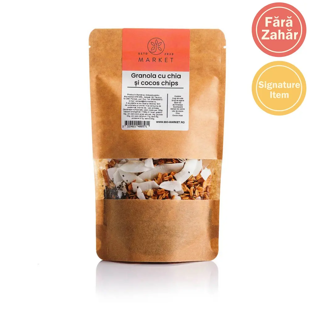 Granola Cu Chia Si Cocos Chips 400G [1]