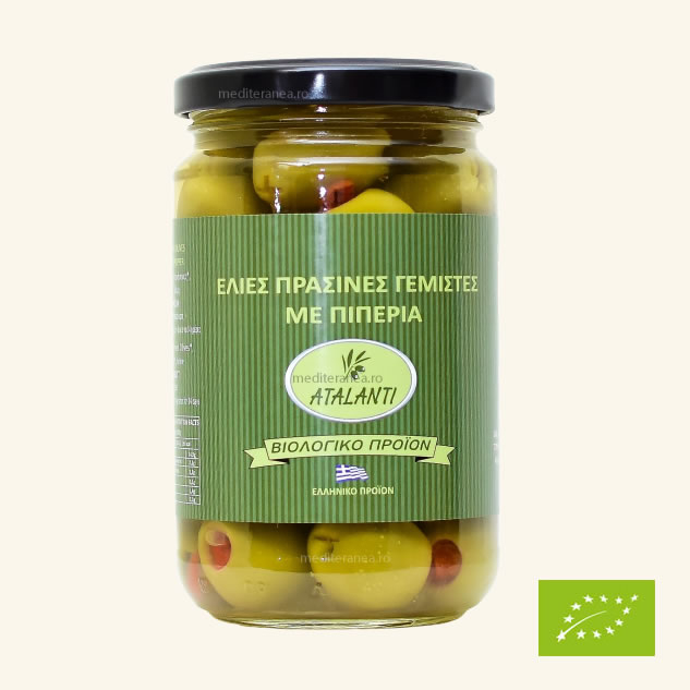 Masline Verzi Cu Ardei Eco 320Gr [1]