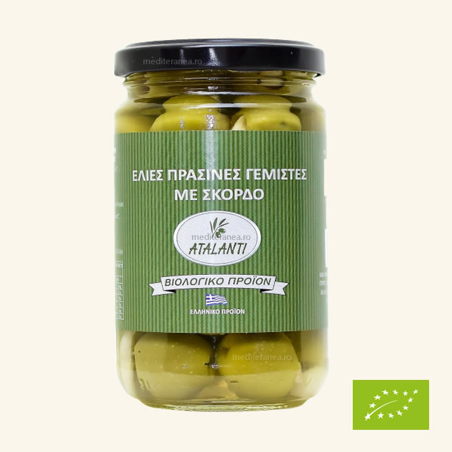 Masline Verzi Cu Usturoi Eco 320Gr [1]