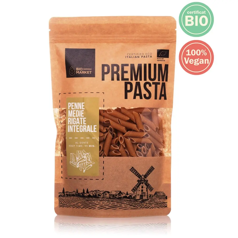 Paste Penne Medie Integrale Bio 400G [1]