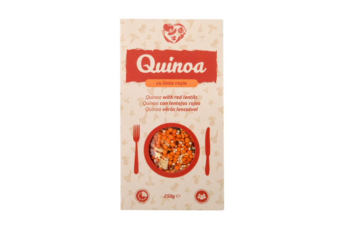 Quinoa Cu Linte Rosie 250Gr [1]