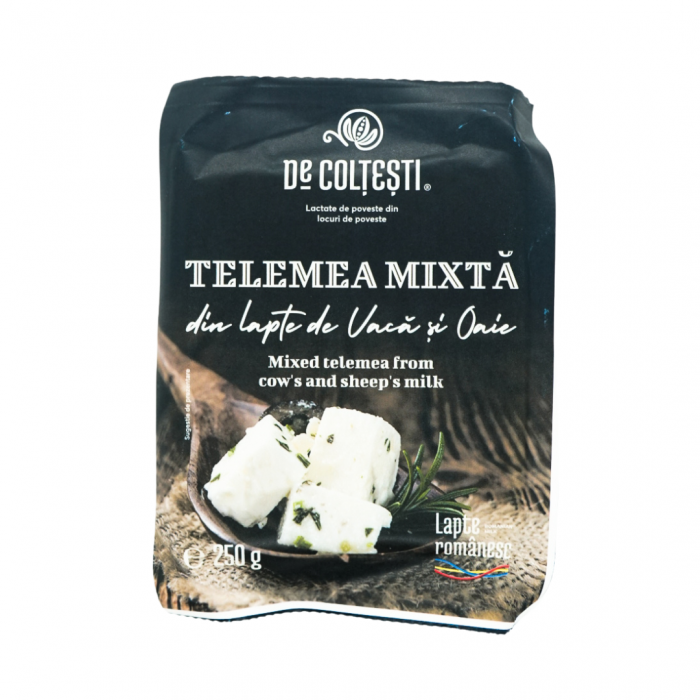 TELEMEA MATURATĂ MIXTĂ VACĂ & OAIE DE COLȚEȘTI 250G [1]