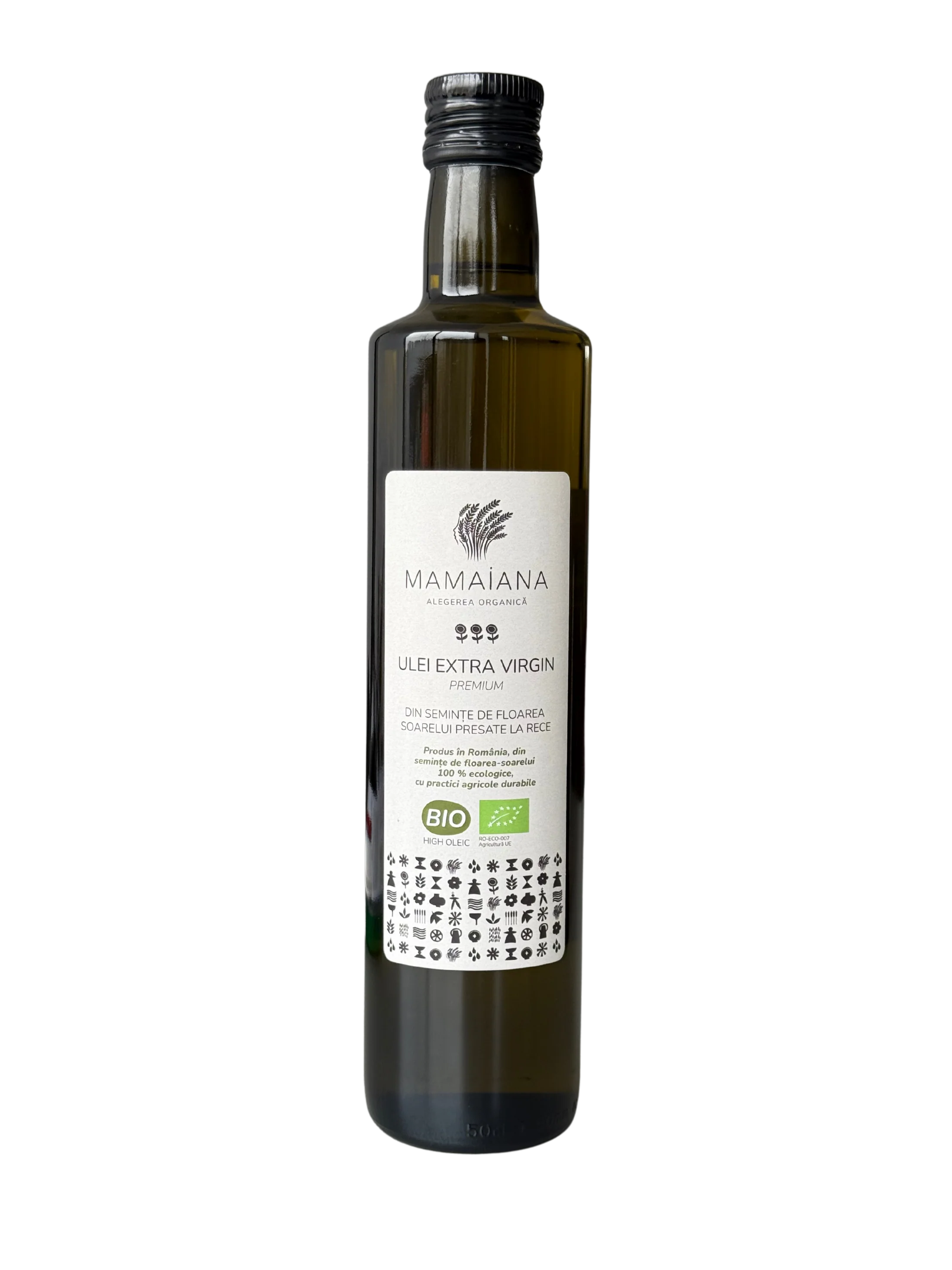 Ulei de floarea soarelui virgin presat la rece [1]