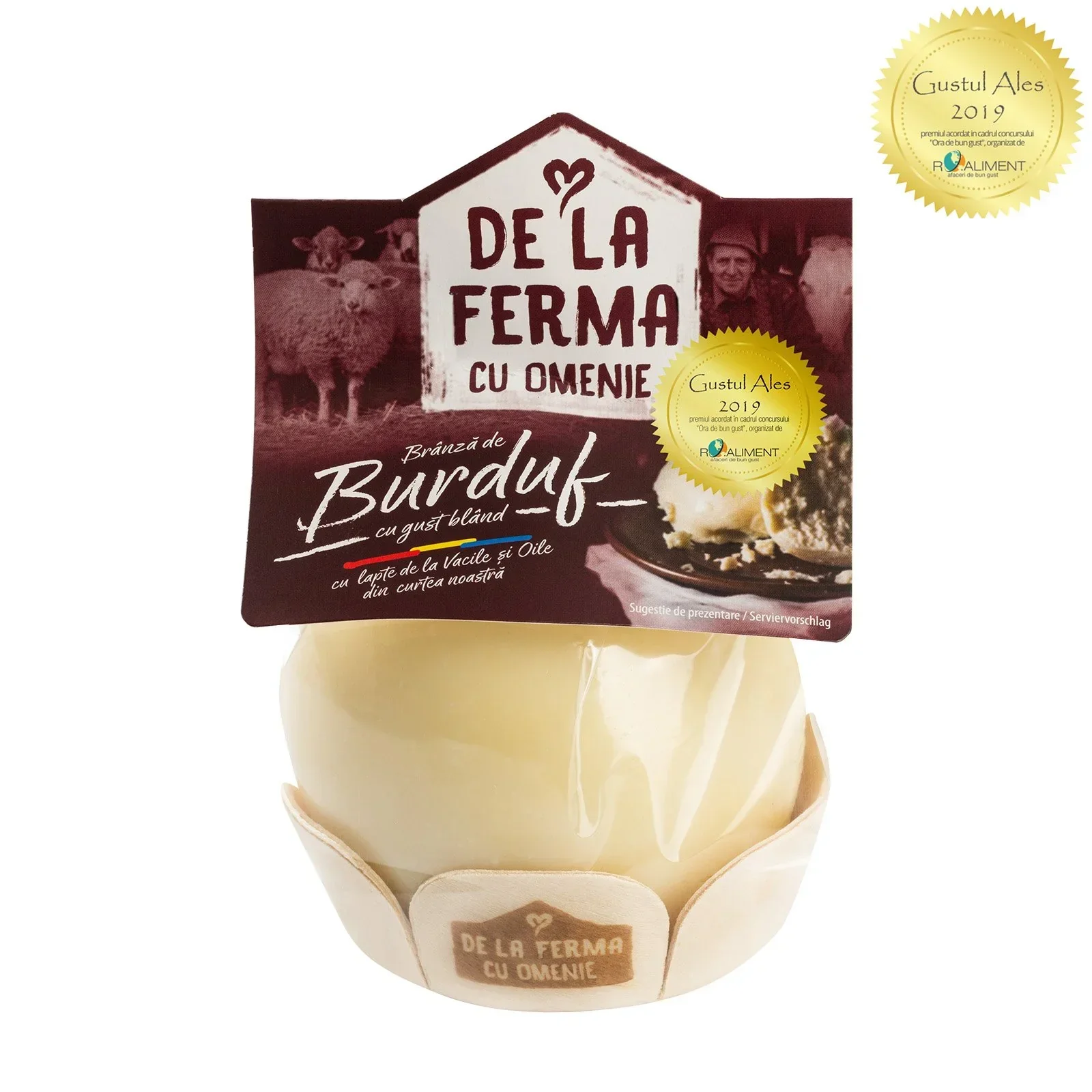 Lactate - Brânză de burduf, Ferma cu Omenie, 350g