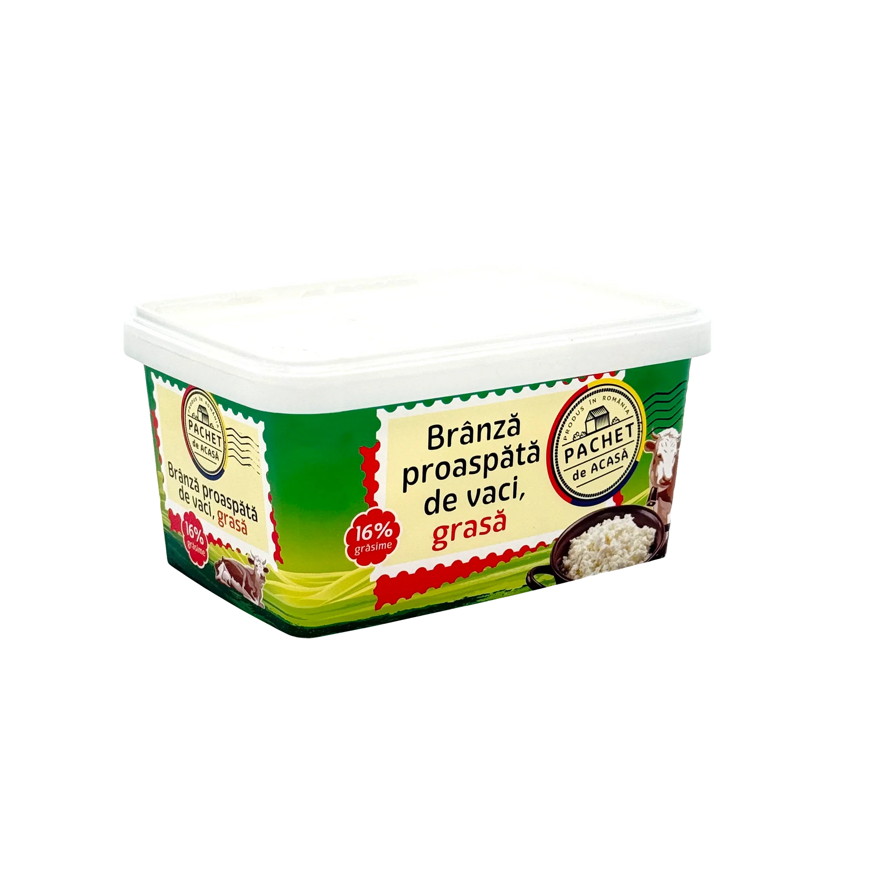 Brânză proaspătă de vacă, Pachet de Acasă, 400g [1]