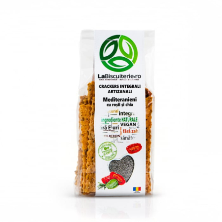 Crackers - Mediteranieni Cu Rosii Si Chia