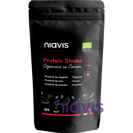 Superalimente - Niavis Protein Shake Cu Capsuni Si Cocos Ecologic/Bio 125G