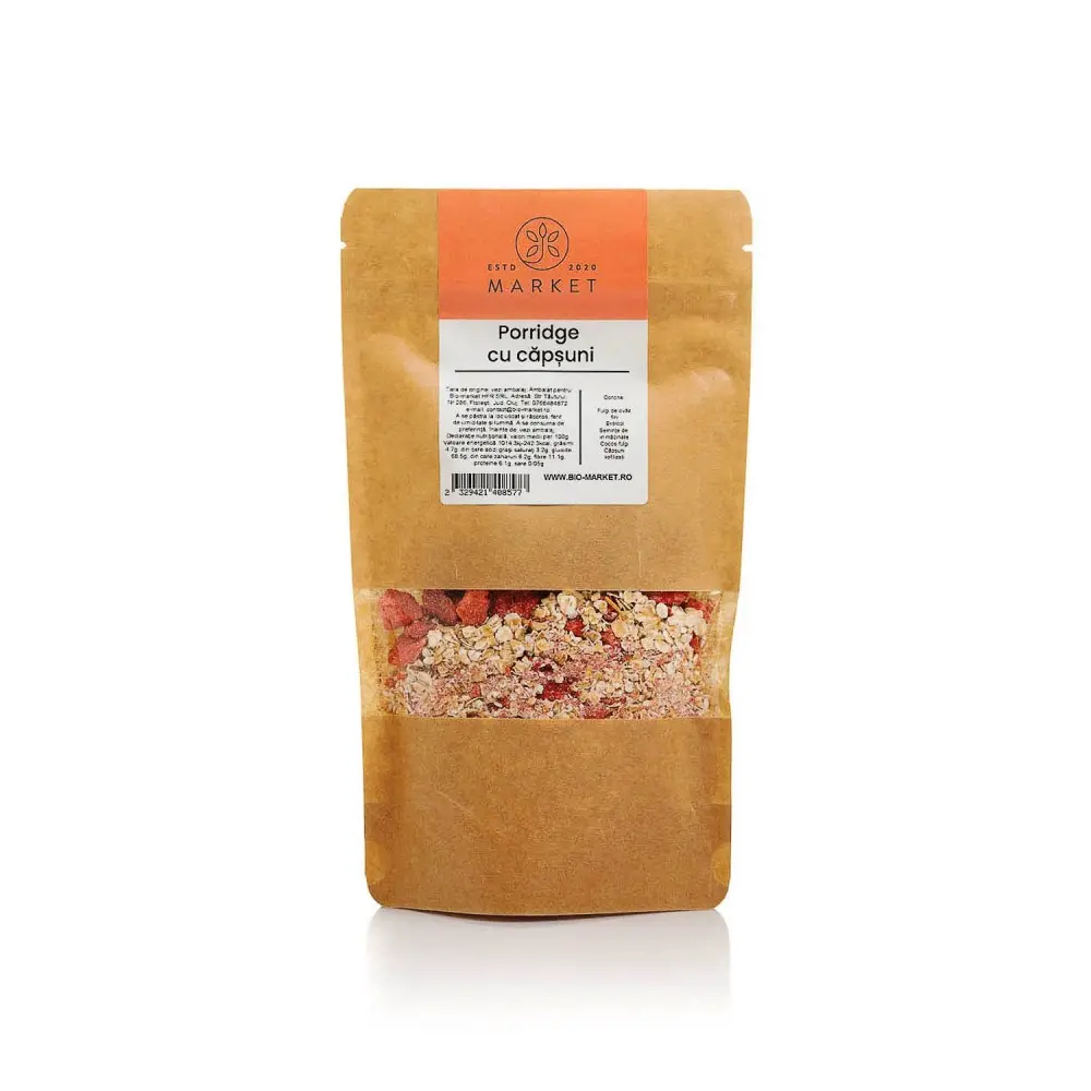 Porridge Cu Capsuni Liofilizati 250G