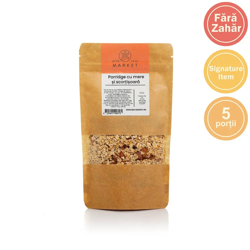 Cereale - Porridge Cu Mere Si Scortisoara 250G