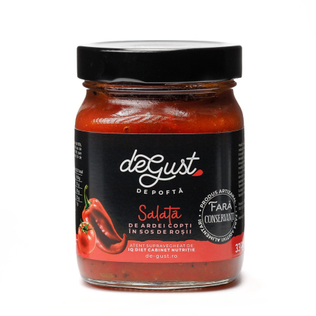 Zacusca - Salata De Ardei Copti In Sos De Rosii, 330 Gr