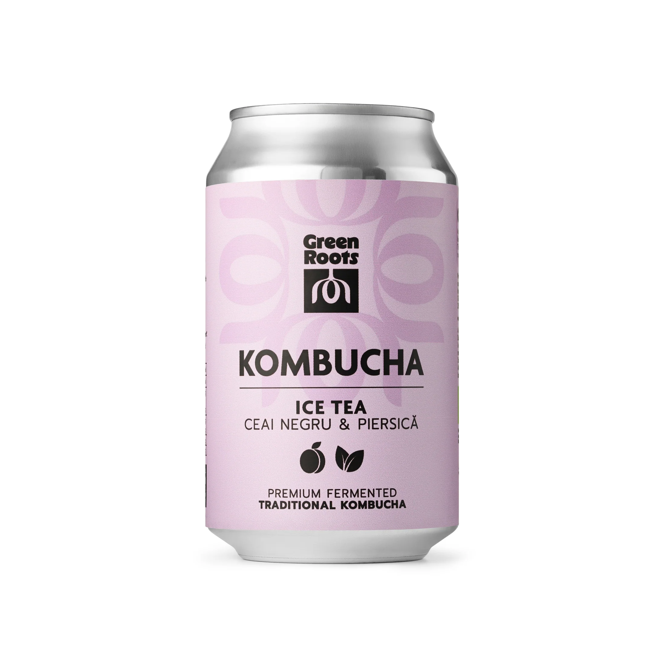 Băuturi - Suc Kombucha Organic Ceai Negru Cu Piersica 330 Ml