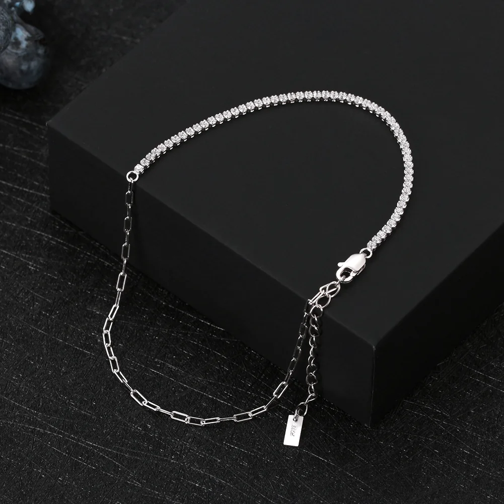 Brățară de picior din Argint Adjustable Silver Tennis [2]