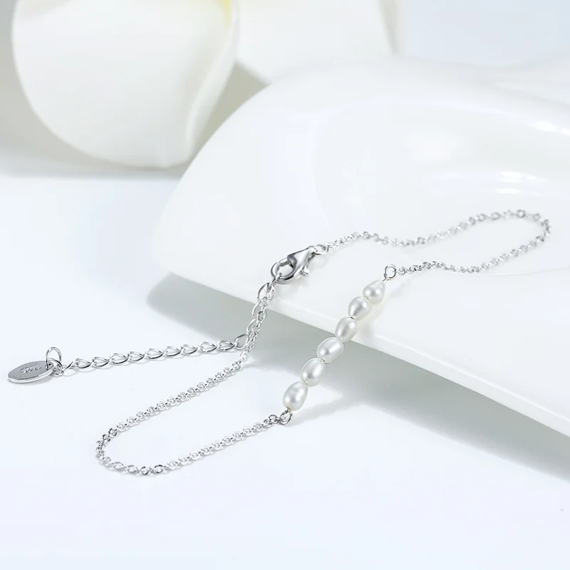 Brățară de picior din Argint cu perle naturale de cultură Silver Serenity [2]