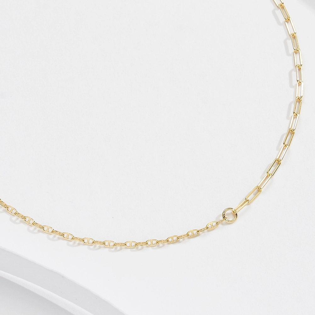 Brățară de picior din argint Duo Auriu [3]