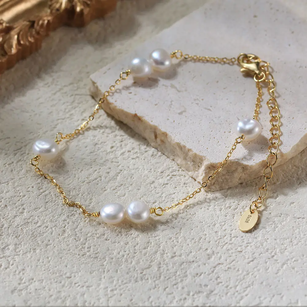 Brățară din Argint cu Perle Naturale de Cultură Delicate Harmony Pearl [2]